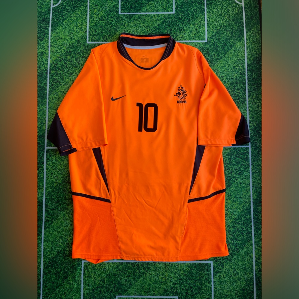 NETHERLANDS PATRICK KLUIVERT 2003 NIKE AUTHENTIC JERSEY (FLOCK NAME SET).